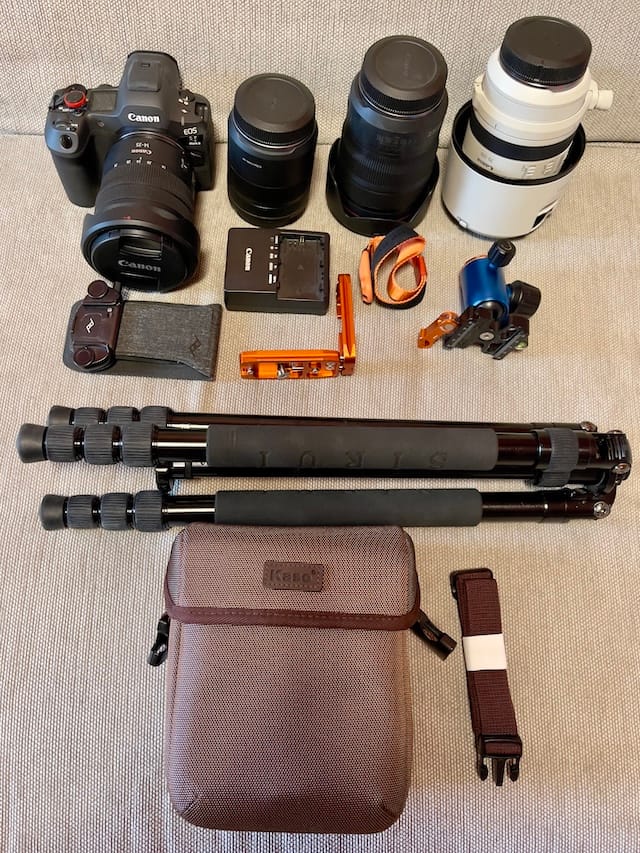 Foto von diversem Fotoequipment